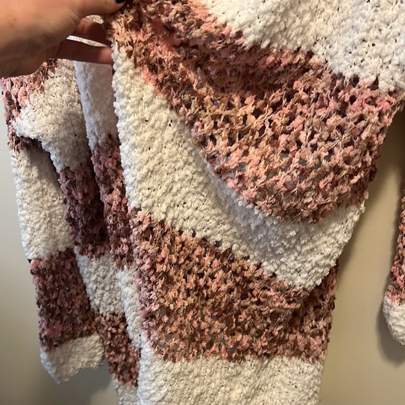 ✨SALE✨ KORI | Multi Colored Oversized Open Front Cardigan Sweater W/ Pockets - Picture 7 of 9